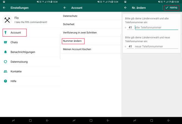 WhatsApp: Nummer wechseln ohne Datenverlust